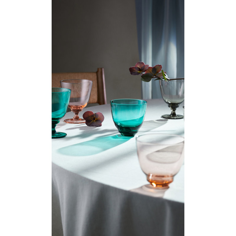 Flow Drinking Glass, Gray