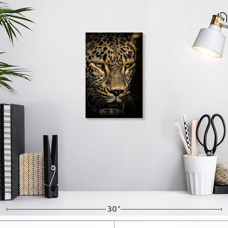 Brampt Waiting Leopard, 12" H x 8" W