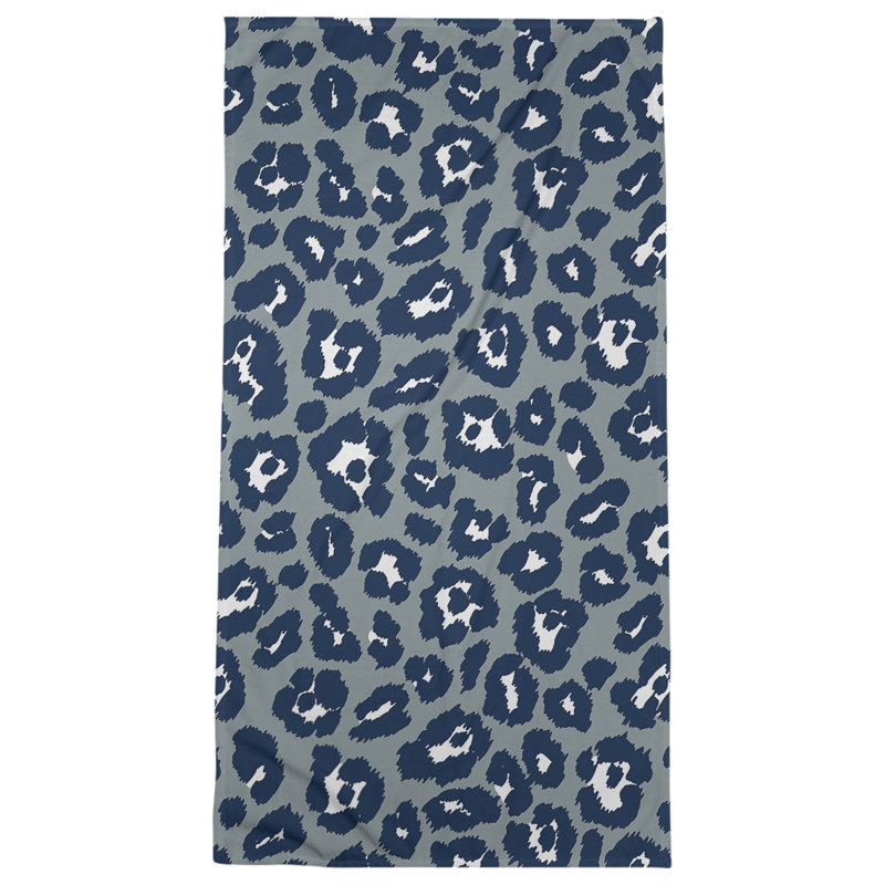 Everdene Bath Towel, Microfiber, Silver/White/Blue