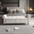 63" Bed Bench Tufted Fabric-1478884567