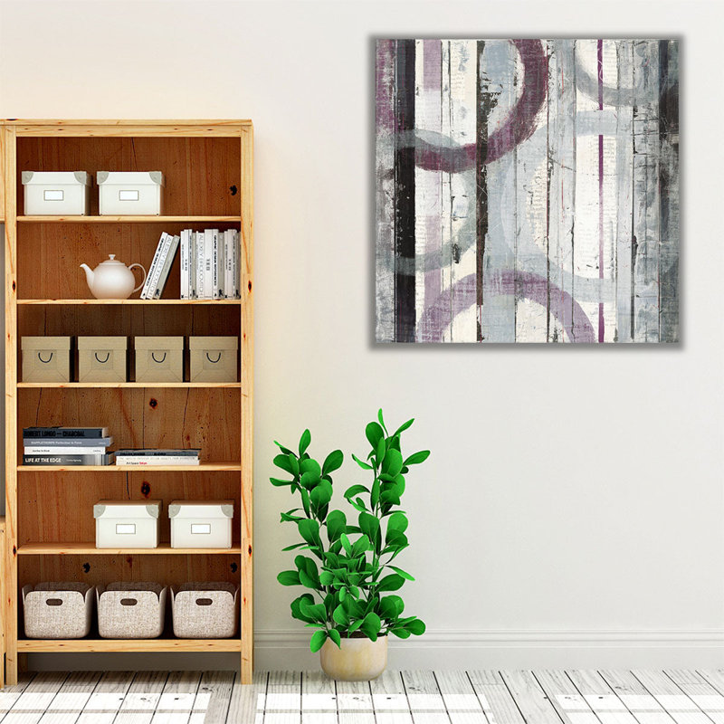 Plum Zephyr I - Canvas Print Wall Art, 20" H x 20" W