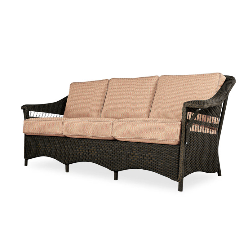 Nantucket Outdoor 3 - Seat Patio Sofa, Remy Pebble, Mink