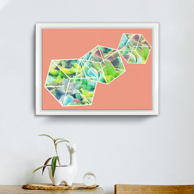 Succulent Green Ice Dice Graphic Art on Canvas