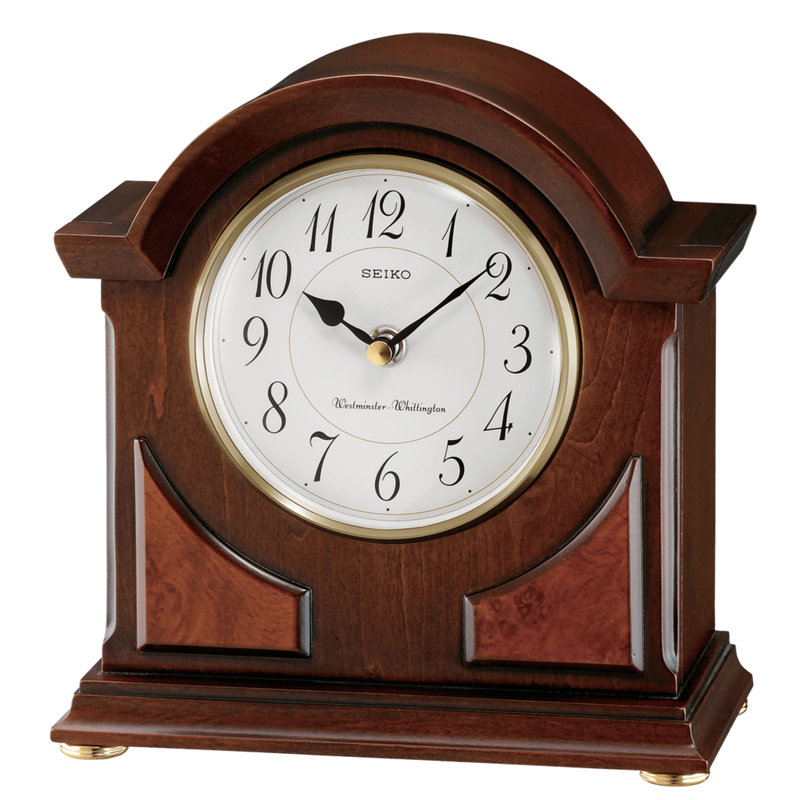 QXJ012BLH Mantel Clock, Brown