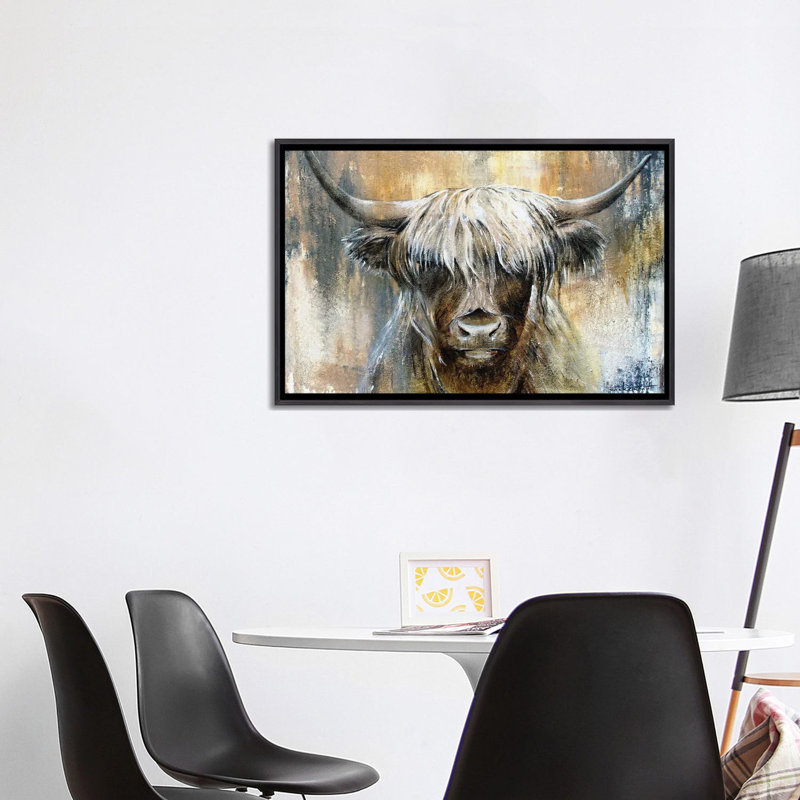 Highland Cow I, encadrée par Studio Paint-Ing, impression, H 18 po x l 26 po x P 1,5 po