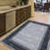 Non-Slip Bordered Area Rug For Living Room, Hallway Runner, Entryway Rug