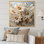 «Contemporary White Daisy Flower Simplicity» sur impression sur toile