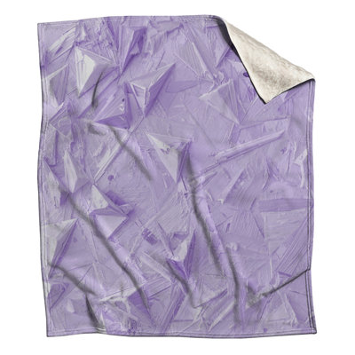 Couvertures mauves à texture géométrique