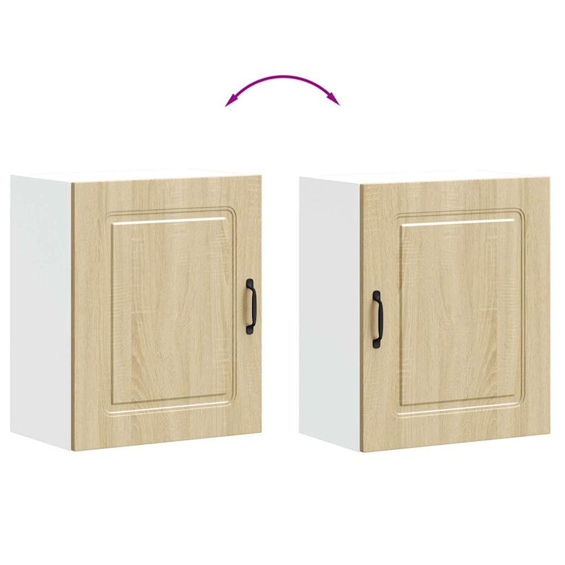 vidaXL Oven Cabinets Kitchen Cabinet Oven Unit 2 pcs Lucca Engineered Wood, Sonoma Oak