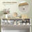 Narrow Shoe Storage Cabinet with Adjustable Shelves-858037939