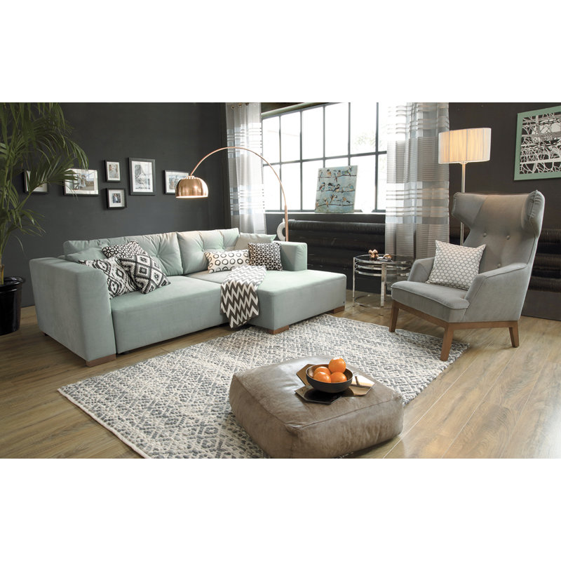 Smooth Comfort Geometric Hand Woven Area Rug, Runner 65 x 135cm