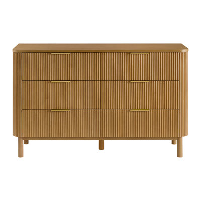 Nova 60" 6-Drawer Dresser with Reeded Front