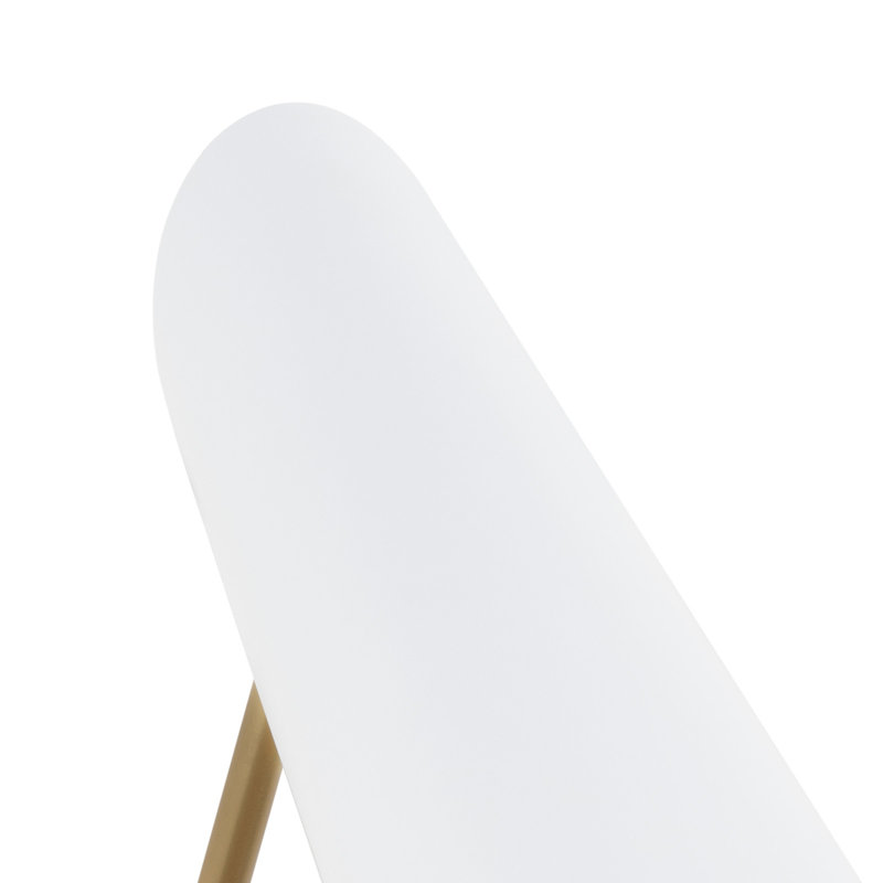 Vest Single Arm Sconce (White and Natural Brass), White
