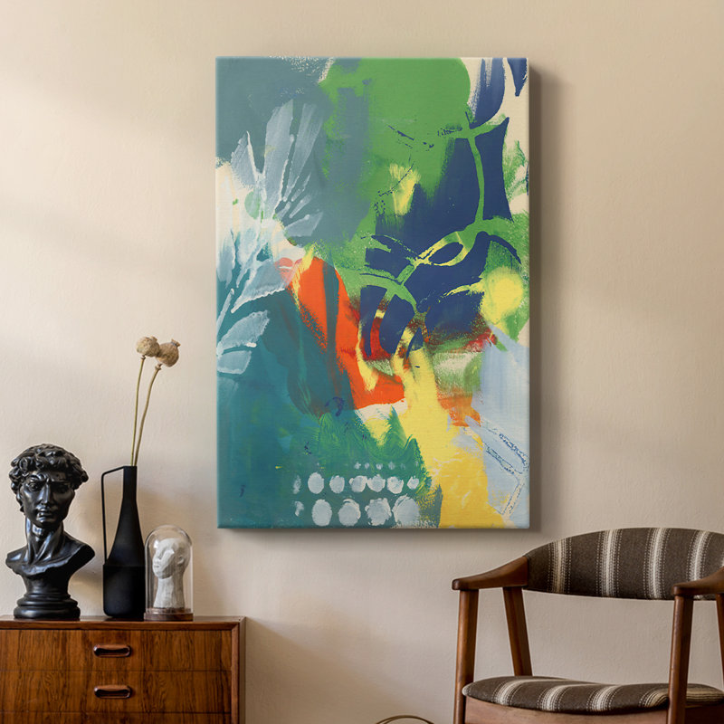 Graphiques tropicaux II - galerie Cavas sur mesure, H 48 po x l 32 po