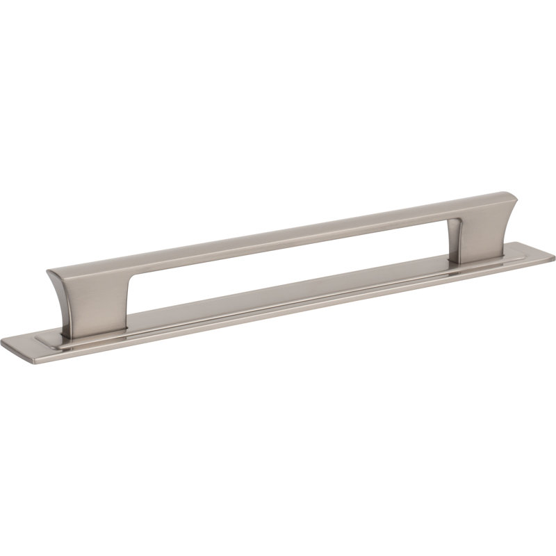 Zander 12" Center To Center Bar Pull, Brushed Nickel, 7 9/16"