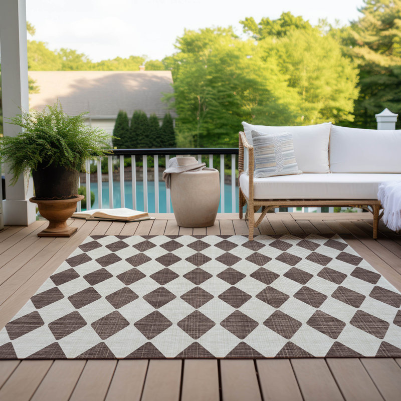 Tapis intérieur / extérieur Loreen avec envers antidérapant, Rectangle 3 pi x 5 pi