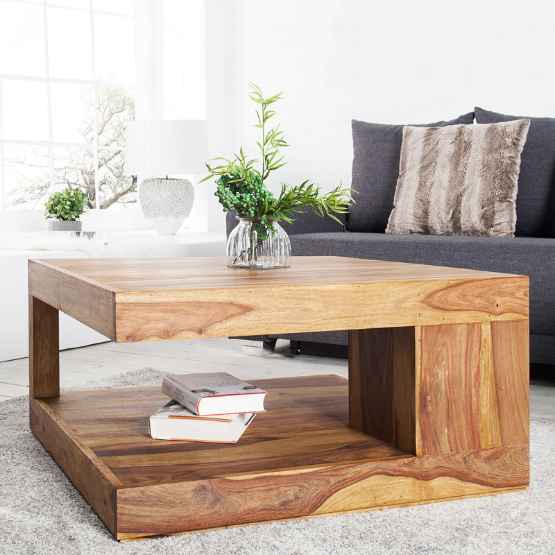 Theirry coffee table with storage space, 40cm H x 45cm L x 45cm D
