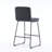 Upholstered Counter Stool with Metal Frame-265538458