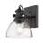 Bales 1 - Light Semi-Flush Mount - Matte Black - Seeded Glass-1282646160-1282646162