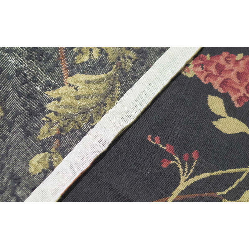 Hand-Knotted High-Quality Black Area Rug