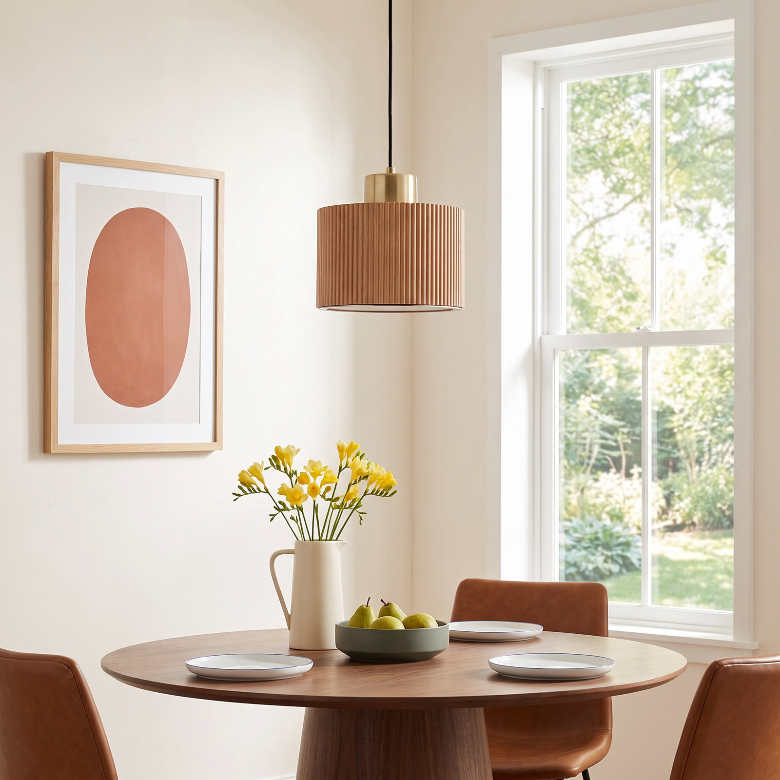 Tambo Single Light Pendant, Natural Ash