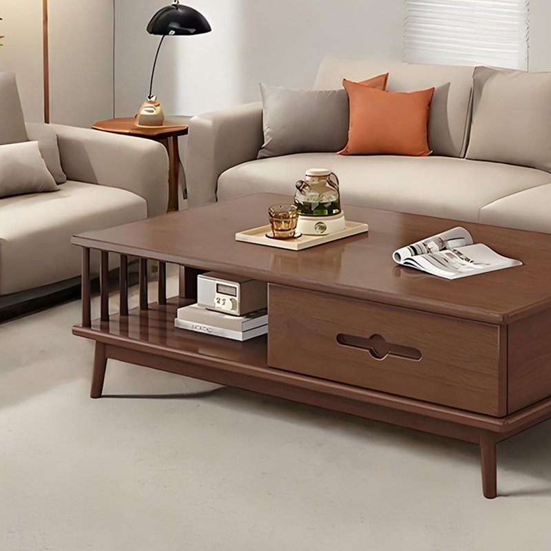 Table basse en bois massif, Brun
