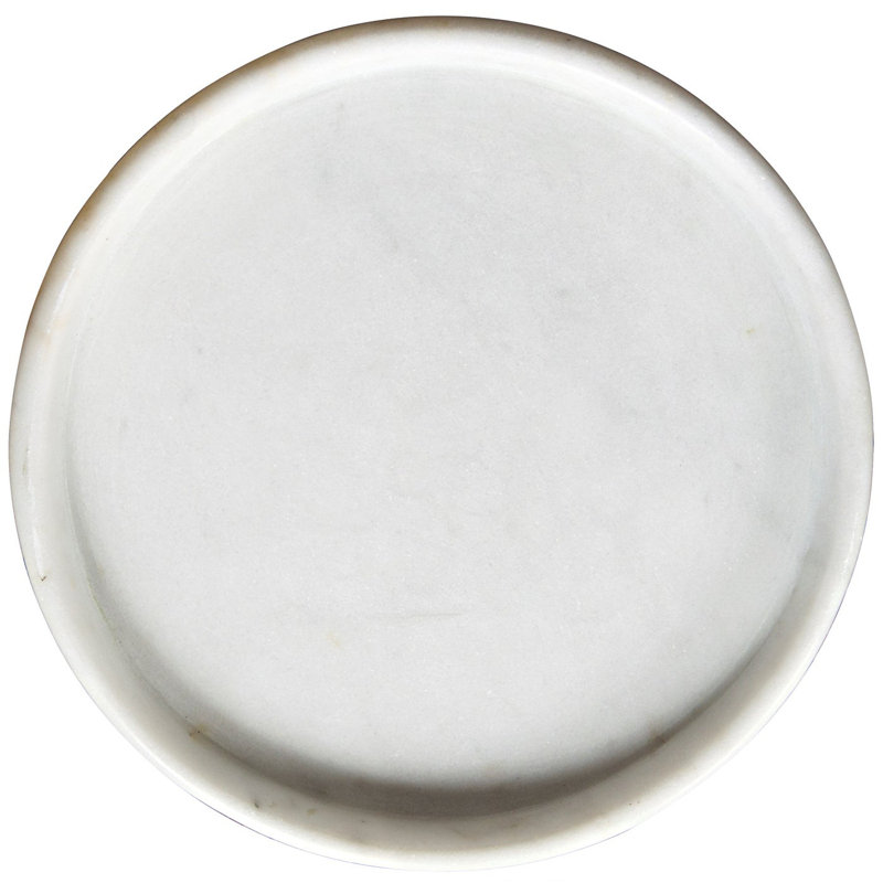 Marble Decorative Tray, 2" H x 16" W x 16" D
