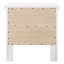 Table de chevet transitionnelle blanche élégante