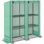 Serre en acier et en polyéthylène pour l'extérieur, 22,3 x 7,4 x 23,5 po, avec tablettes