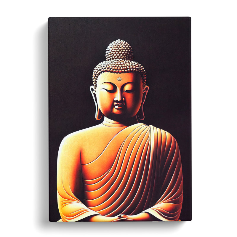 Vibrant Buddha - Wrapped Canvas, 60cm H x 40cm W x 3cm D