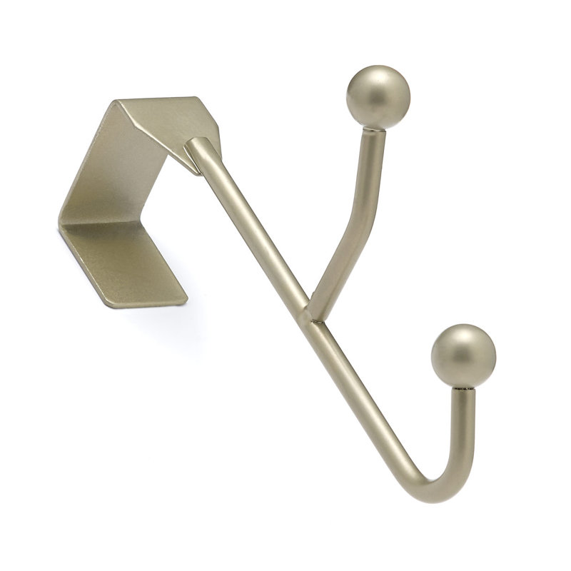 Porte-manteaux au-dessus de la porte, Nickel mat