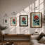 Single Stem In Red Botanical - Print-1257218322-1257218324