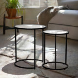 Ensemble de tables basses Morden, noir, deux pièces