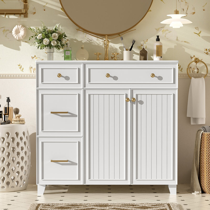 36'' Single Bathroom Vanity, White