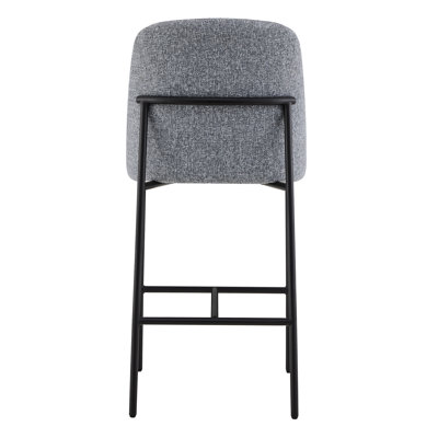Angelick Upholstered Counter Stool with Metal Frame