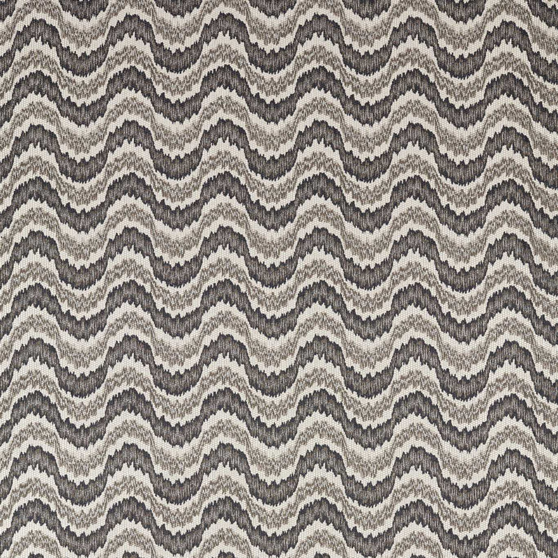 Dragon Flamestitch Fabric, Charcoal