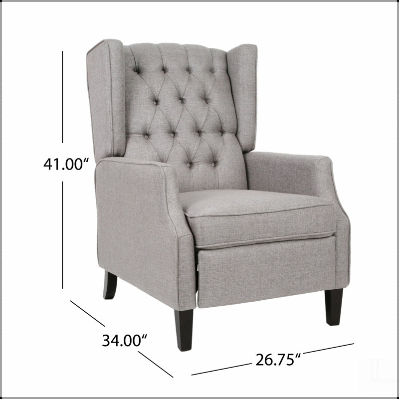 Fauteuil inclinable, Similicuir gris