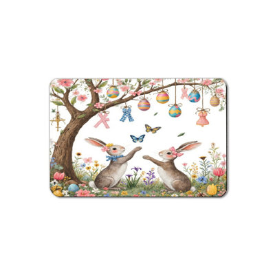 Easter Bunnies and Eggs Bath Mat, 16 x 24 inch