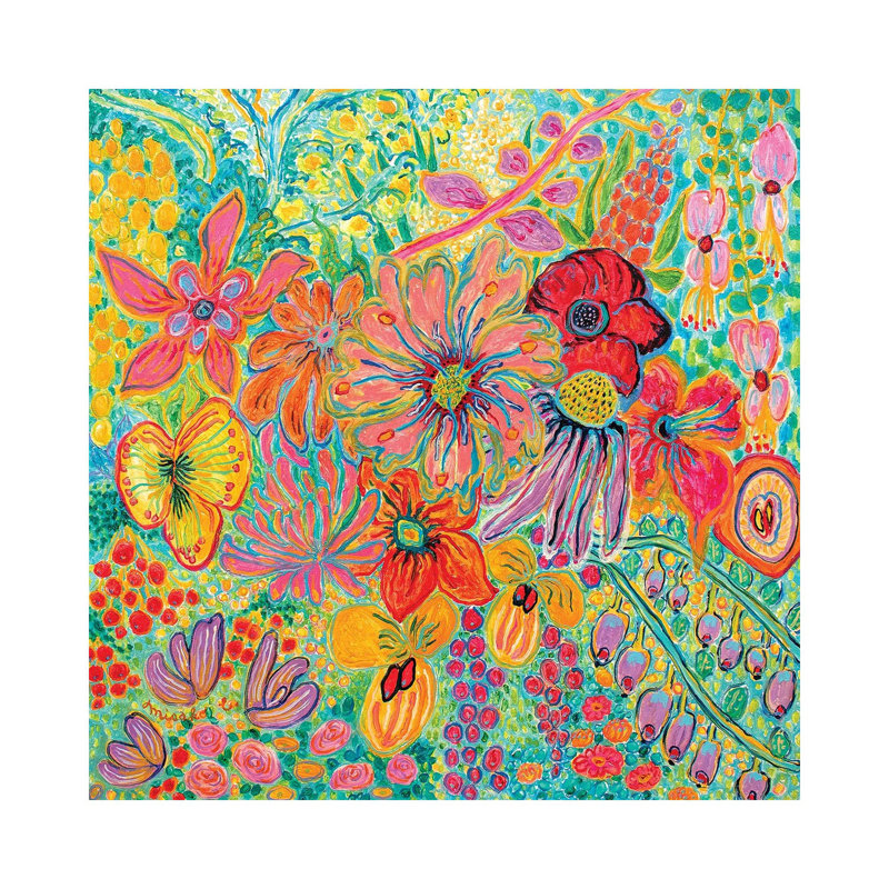Fragrant Garden I By Misako Chida - Wrapped Canvas Painting by Misako Chida - Wrapped Canvas Painting