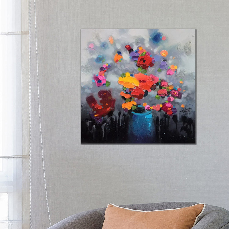 Bouquet I, Wrapped Canvas, 26" H x 26" W x1.5" D, No Mat