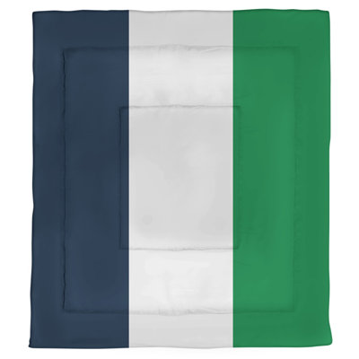 Édredon réversible simple en microfibre College Stripes South Bend