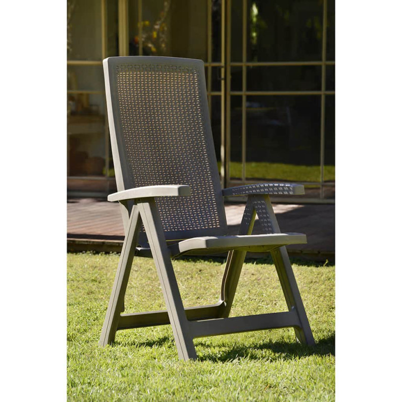 Allibert Reclining Garden Chair Montreal 2 Piece, Montreal Graphite