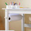 Ensemble de table et de chaises pour enfants 1 table 1 chaise avec tablettes de rangement et porte-rouleau de papier blanc C 31,5 po x P 19,7 po x H 23,6 po-2142901057