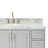 49'' Single Bathroom Vanity with Carrara Marble Top-93359258