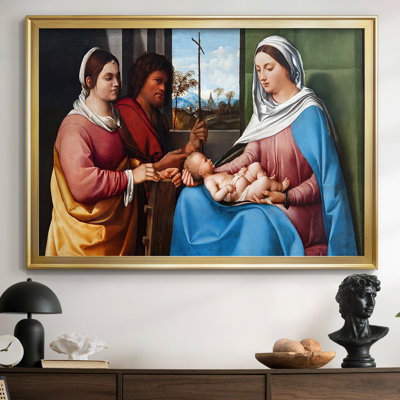 The Holy Family (The Benson Holy Family)-Giorgione-Framed Gallery Wrapped Canvas-c. 1500