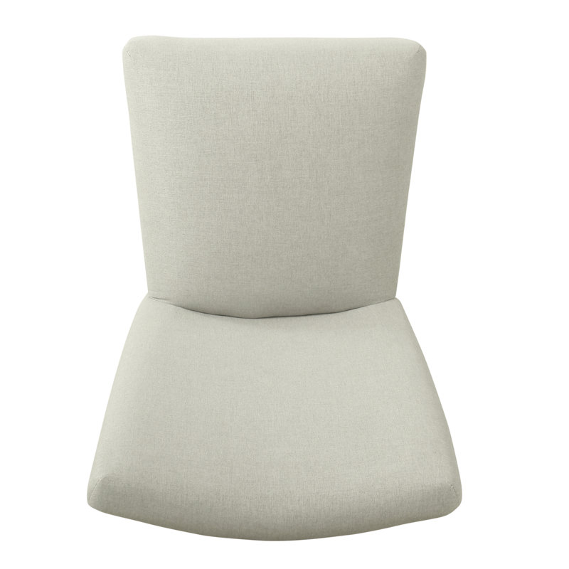Allyson 20.5'' H Upholstered Parsons Chair, Soft Gray Woven