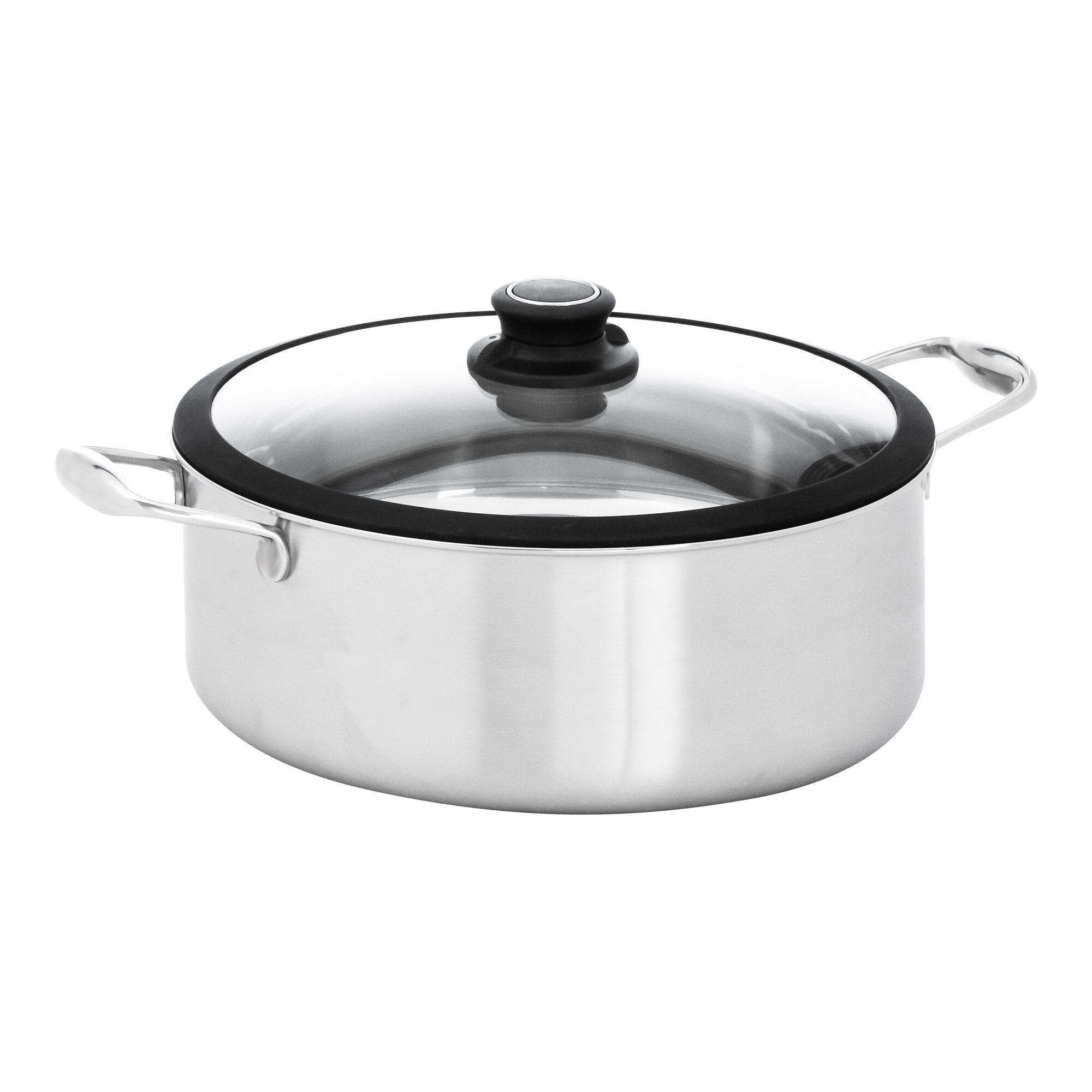 Kitchenaid 5-Ply Clad Stainless Steel Stockpot With Lid, 8-Quart, Polished Stainless  Steel & Reviews