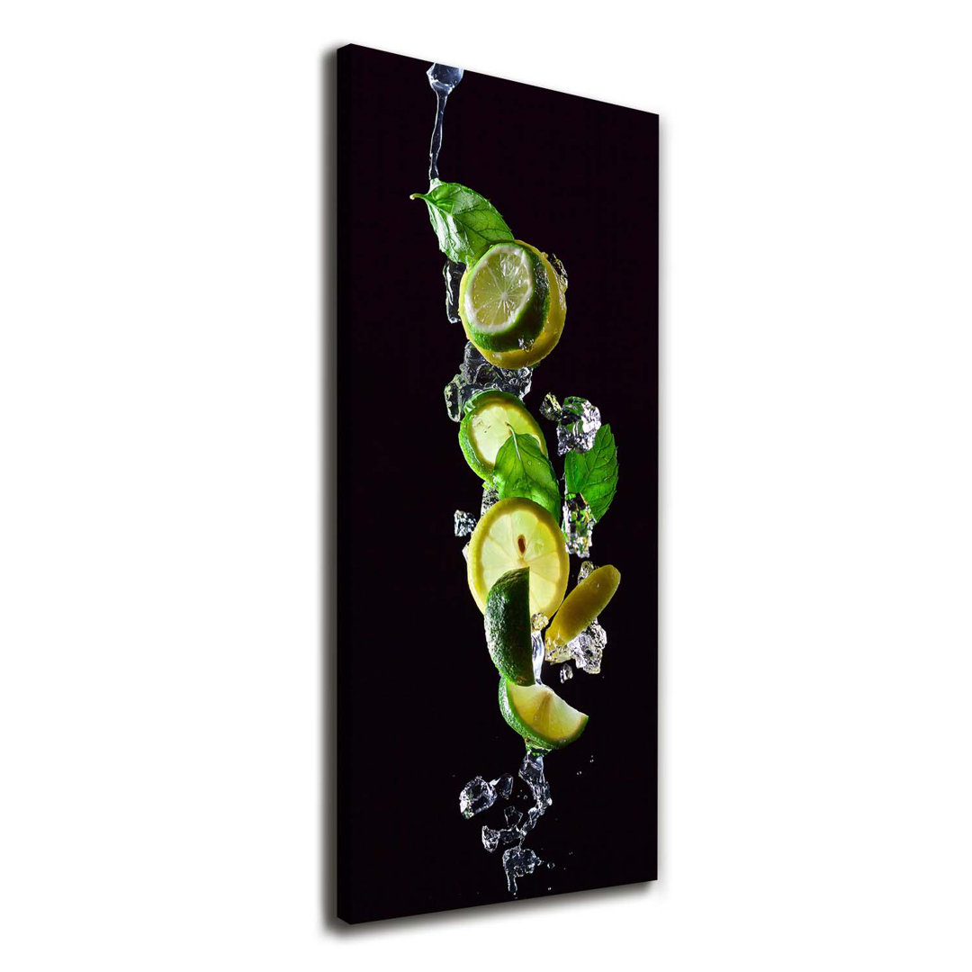 Limette und Zitrone - Kunstdrucke auf Leinwand - Wrapped Canvas