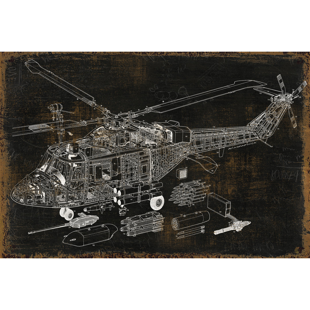 Old Drawing 12 - Wrapped Canvas Print