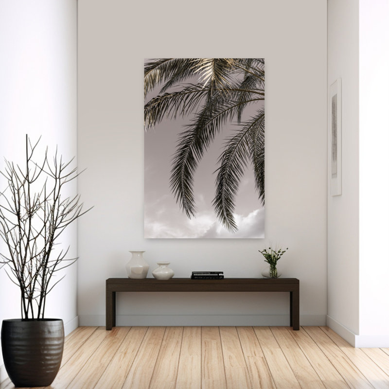 Art contemporain abstrait palmier contemporain, H 60 po x l 40 po